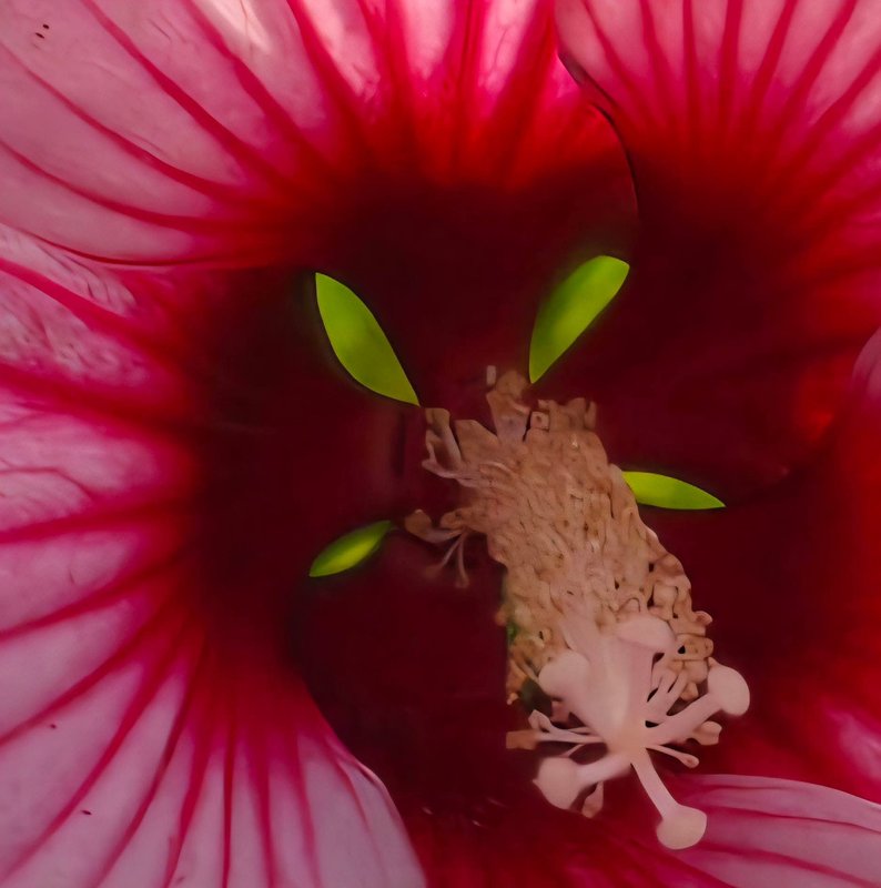 Macro flower center
