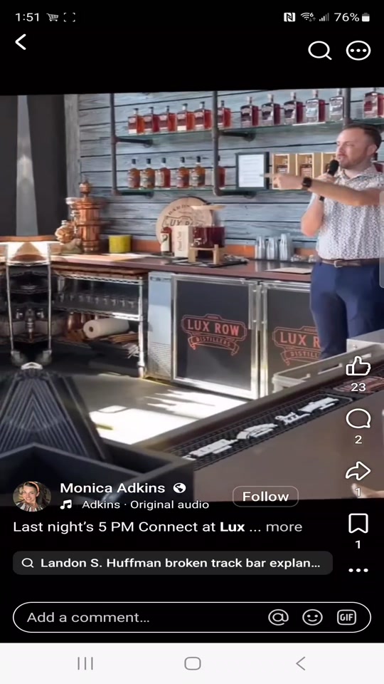 Lux Row bar interior