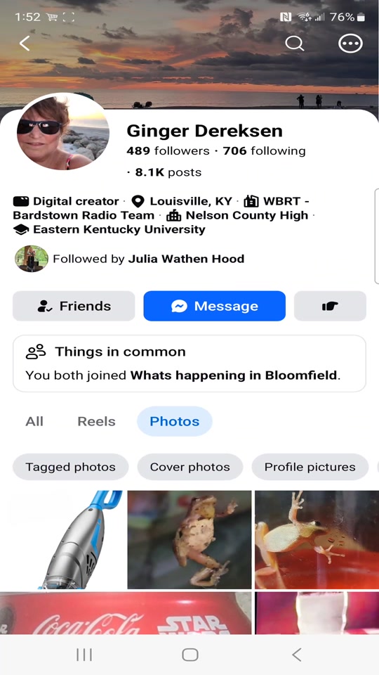 Ginger's social media profile — 8.1K posts